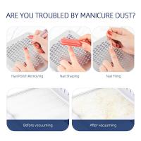 Coleccionador De Polvo De Uñas Profesional Con Filtro Integrado Aspiradora De Escritorio Para Manicura Y Uñas De Gel - details 20