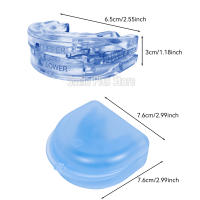 Dispositivo Antisnore Ajustable Mascarilla Para Dormir Anti-Grinding De EVA Azul Tamaño Ajustable Para Adultos Uso En Casa Y Viajes - details 3
