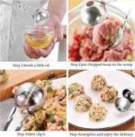 2 paquetes de carne sin palo, albóndigas de acero inoxidable con asas antideslizantes desmontables, pinzas de carne (1,38 "y 1,78") - details 4