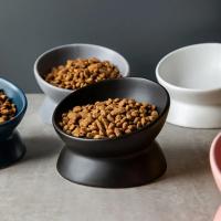 Tazas Para Gatos Elevadas Pequeñas Con Inclinación De 15° Alimentos Feeder De Cerámica Para Mascotas 6 Colores - details 3