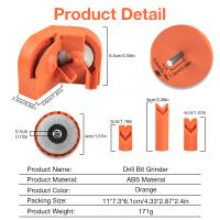 Afilador De Brocas Eléctrico 2-16mm Con Diamante Herramientas De Polvo Doble Lado Para Hogar Mini Grinder ABS Orange - details 4