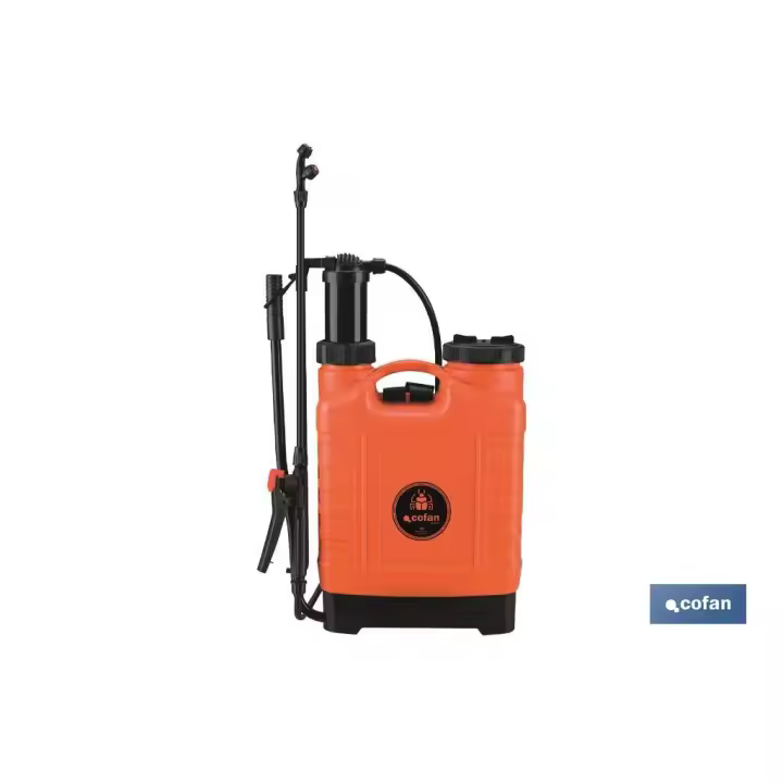 Cofan Pulverizador Espalda Manual 12 Litros Naranja/Negro - 1