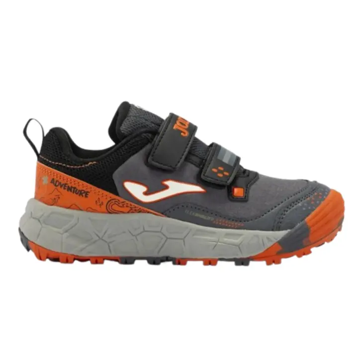 ZAPATILLAS TRAIL NIÑO JOMA ADVENTURE JR 2422. Black-red - 1