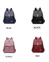 Mochila De Cuero Para Mujer Estilo Vintage Casual Día Escuela Saco a Dos Negro Lujoso Con Bolsillo Exterior Y Cremallera Cierre - details 3