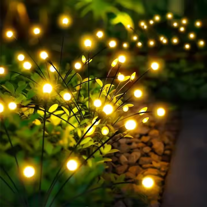 Luces Solares Para Jardín Impermeables Decoración Navideña De Vuelo De Mariposa Para Camino Jardín Luz LED Moderna - 1