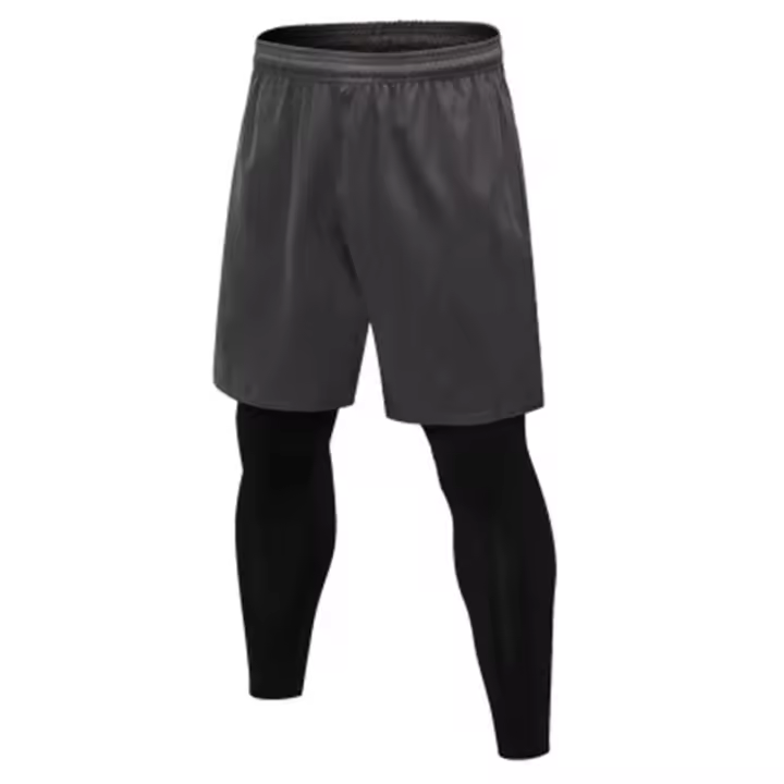 Pantalones De Compresión Para Hombre Tights Leggings Para Correr Gimnasio Deportes Fitness Secado Rápido Pantalones De Ejercicio Color Negro Ropa Deportiva - 1