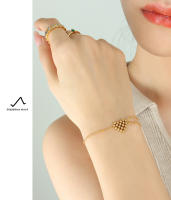 Encanto Pulsera de cristal para mujer, pulsera de acero inoxidable chapada en oro de moda, hermoso regalo de joyería para bodas y fiestas. - details 7