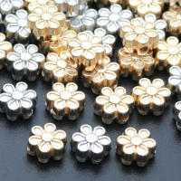 100pcs Cuentas De Flor CCB En Oro Y Plata 7mm Acrílico Espaciadoras Sueltas Para Fabricación De Joyas Pulseras Collares Accesorios - details 2
