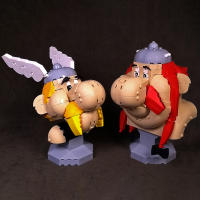 BuildMOC Asterix Y Obelix 2 En 1 Modelos De Héroes Galos Bloques De Construcción DIY 997pcs Regalo Para Niños Y Adultos - details 3