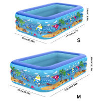 Piscina Inflable Para La Familia Adecuada Para Adultos Y Niños Juguete De Agua Para Fiestas Outdoor E Indoor Para Verano PVC Patrón Cartoon - details 5