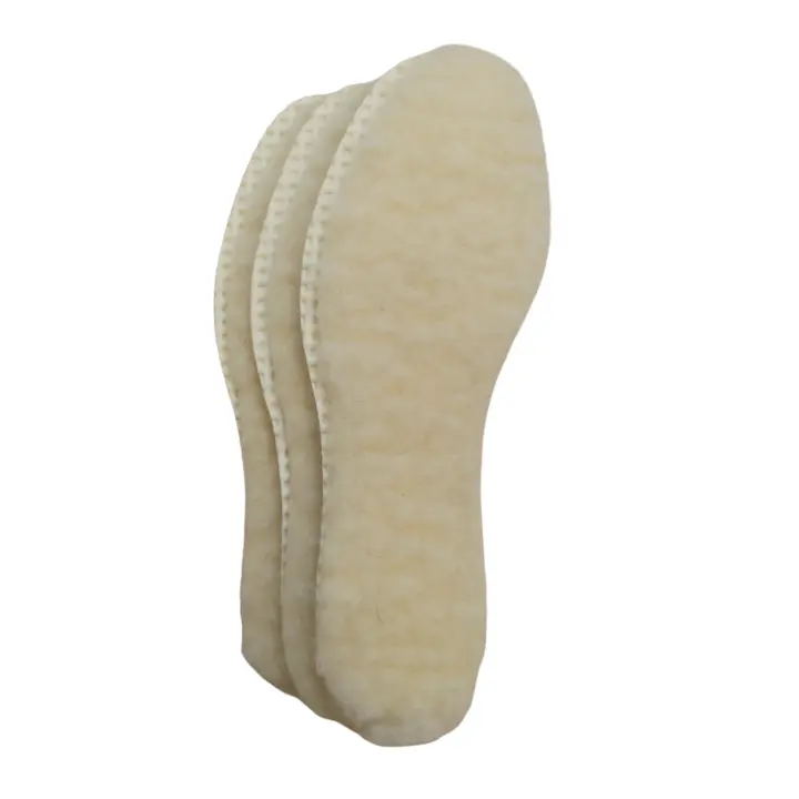 Plantillas de Lana 100% Wabfeet con Espuma Antideslizante - Pack de 3 Pares, Cálidas para Invierno, Hombre y Mujer - 1