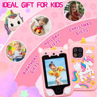 Smart Phone Infantil Con Cámara Unicornio Toque Pantalla Educativo Juguetes Para Niñas Y Niños Edad 3-8 Años MP3 Juguete Digital - details 6
