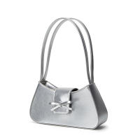 Bolso De Hombro PU Estilo Calle De Nueva York Con Bandeja Reflectante Impresión | Diseño Versátil Para Comunicación Y Fitness - details 5