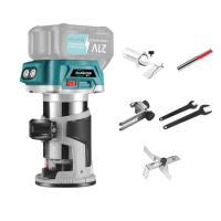 Recortadora eléctrica de mano sin escobillas de 6 velocidades, enrutador de madera inalámbrico de 6/6, 35/8mm, ranurado de grabado de carpintería para batería Makita de 18V - details 7