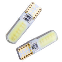 10PCS T10 W5W Lámparas LED Silicona COB 194 168 Canbus Sin Error Luz Interna De Coche Lámparas De Estacionamiento Map Dome 12V - details 3