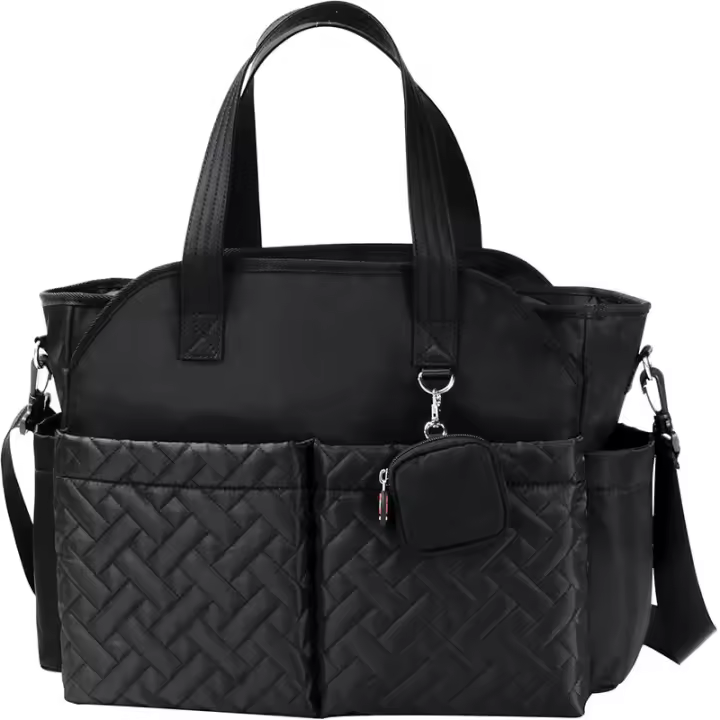 Bolso para Mamá, Bolso para Papá, multifuncionales, de gran capacidad, para Cuzar biberones y pañales, Bolso bandolera para madre y Bebe. - 1