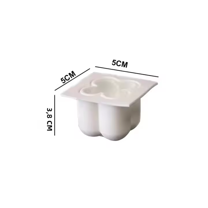 Molde De Silicona Para Vela Epoxy De Resina Con Diseño De Rayas Cilindro Cubo DIY Molde De Vela De Navidad Tres Dimensiones - 1