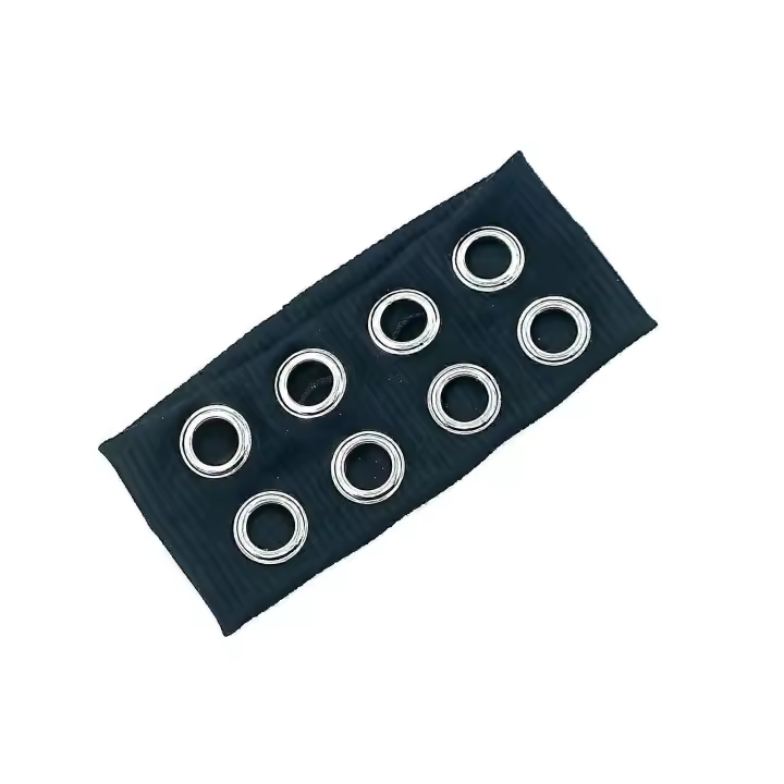 Amplia Hairband punk ahuecado OJAL metálico Bandas para la cabeza fresco headpiece varios equipo y de calle headwear Café - 1