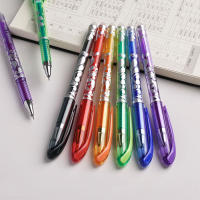 Set De 36 Piezas De Bolígrafos Gel Borables De 6 Colores Neutrales Azul/Negro/Rojo Verde/Naranja/Púrpura Material Plástico Estuche Portátil Para Escuela - details 5