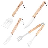 LILI HOME Conjunto Utensilios Barbacoa Inoxidable Madera - details 0