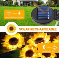 Lámpara Solar De Girasol Para Exterior Impermeable Luz Artificial De Flor LED Para Decoración De Jardín Paisaje Courtyard - details 1