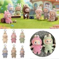 Macaron Monster Keychain The Exciting Monsters Macarons Vinyl Face Plush Keychains Art Collectibles Toys Gifts for Kids Litchi Strawberry - details 0