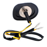 Par De Señales De Giro Para Motocicleta 12V Con 9 LEDs Luz Amarilla Indicadores De Señalización Con Interruptor Piranha - details 6