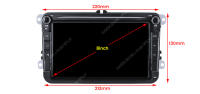 Reproductor Multimedia Para Coche Con Navegación GPS Android Para VW Volkswagen Polo Bora Golf 5 6 Passat CC B6\7 Jetta Tiguan BT Pantalla Táctil 8' RAM 2G ROM 32G Soporte USB Y WiFi - details 4