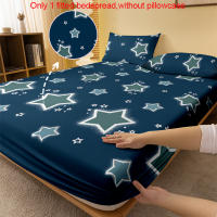Sábana Ajustada Moderna Y Sencilla Con Estampado De Estrellas Mate Sin Almohadillas Cama Dormitorio Cobija De Cama De Poliéster 100% - details 1