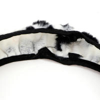 Funda Para Volante De Coche Universal De Peluche Gruesa Y Suave Caliente Decoración Interior Moda Búfalo Accesorios Automotrices - details 5