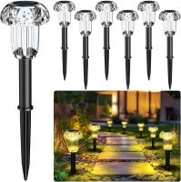 4Pcs Luces Solares Para Jardín Impermeables Luz De Pared Solar Para Paisaje Camino Jardín Decoración Luz De Pared Solar LED Moderna ABS IP65 - details 0