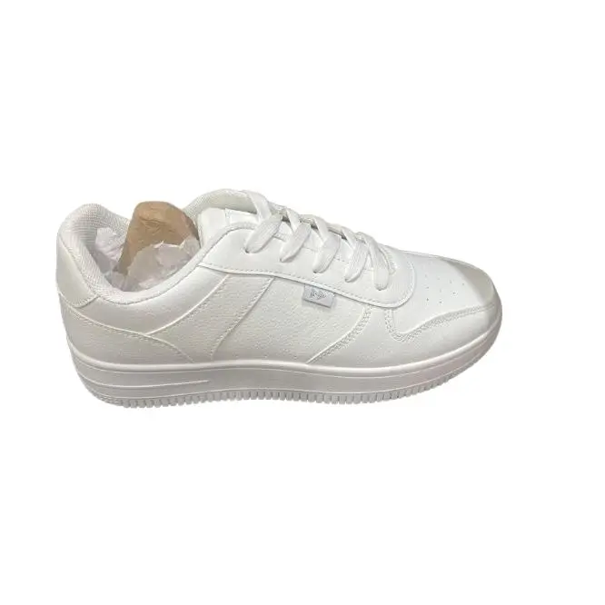 MODELO 510 NEGRO Y  BLANCO DEPORTIVA CASUAL CABALLERO TALLA 40-45 POLIPIEL CALZADO MODERNO CASUAL Y CONFORTABLE - 1