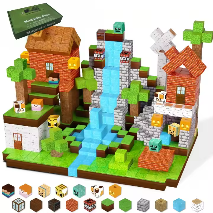 Juguete Educativo De Construcción Creativa MY World Bloques Magnéticos De Puzzle Conjunto De Combinación DIY Para Niños Mayores De 14 Años - 1