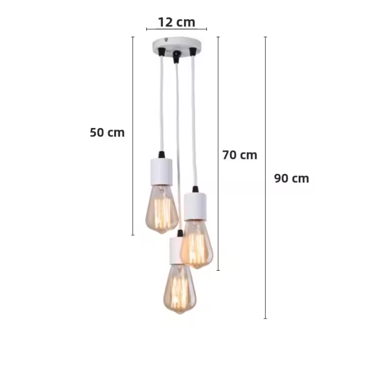 Lámpara Colgante De Línea LED E27 Para Decoración De Habitaciones Y Restaurantes Iluminación Interior De Barra Y Café Vínculo 90-260V Metal Moderno - 1