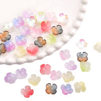 10Pcs Perlas De Vidrio De 12mm Con Diseño De Flor De Cuatro Pétalos Únicas Para Creación Manual De Joyería Accesorios Para Pulseras Y Pendientes - details 4