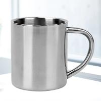 Taza De Café De Acero Inoxidable Térmica Doble Capa Con Asa Antideslizante Para Bebidas Calientes Y Frías Viaje Deportivo Moderno - details 0