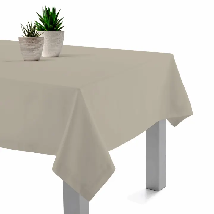 Mantel Resinado Antimanchas Net Crudo 140x140, 140x200, 140x250, Impermeable, Fácil de limpiar, Comedor, Cocina PADUANA - 1