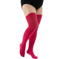 Calcetines Altos Para Mujer Talla Grande Calcetines De Rodilla Oscuros Y Blancos Con Rayas 3XL Poliéster Spandex Unisex - details 8
