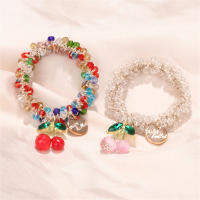 Diadema Elástica De Cuentas De Cristal Colorido Con Borlas Para El Cabello Accesorio De Moda Para Mujer Uso Dual Como Pulsera Y Diadema Decorativa Para Fiestas - details 5