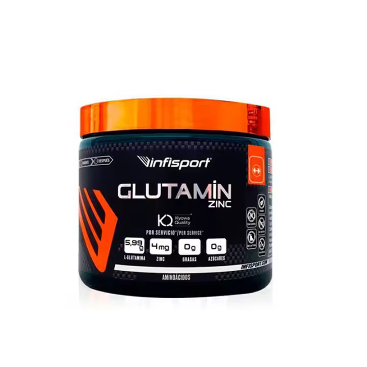 Vegan Glutamina + Zinc 300gr - InfiSport - 1