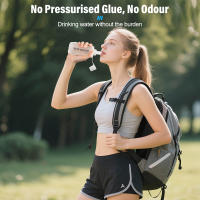 NEWBOLER Botella De Agua Plegable TPU BPA Free Para Deporte Al Aire Libre 150/250/500ml Bolsa De Agua Portátil Para Correr Y Camping - details 0