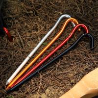 Juego De 1 Pieza De Aluminio 18cm Uso Exterior Para Acampar Y Senderismo Con Gancho Palos De Tierra Para Tenda Hamaca Canopy Accesorios De Camping - details 8