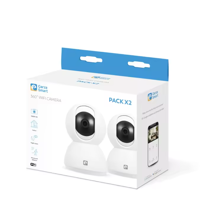Garza Cámara 360 Wifi 1080P Visión Nocturna Detección de Movimiento - 1