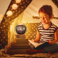Lámpara De Cristal 3D Con Proyecciones De Galaxia Y Planetas Luz Nocturna USB Para Atmosfera Acogedora BMAD Novelty Lighting - details 5