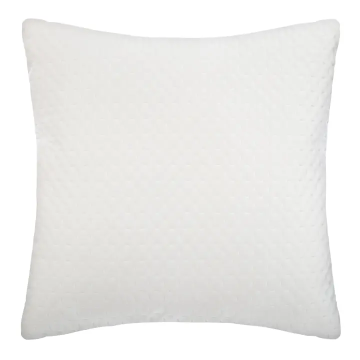 Cojín de Terciopelo en Relieve Marfil Atmosphera Dolce - 1