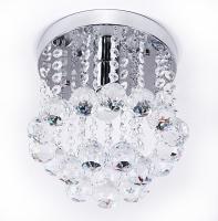 Lámpara De Techo SUNMEIYI De Cristal E27 80V-265V Para Sala De Estar Comedor Pasillo Lujo Cristal Chandelier Metal Polido Moderno - details 5