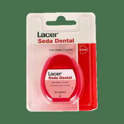 Lacer Seda Dental Con Cera Flúor Y Triclosán, 50 M - 1