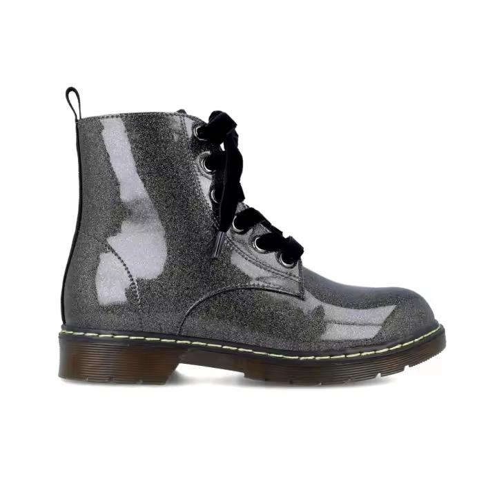 Botas militares niña BIOMECANICS 241567-A198 MILITAR GLITER PLATA 33109 24I - 1