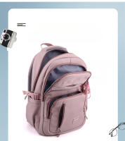 Mochila De Color Sólido Con Manija De Malla Y Correa Curvada De Alta Capacidad Para Viajes Cierre De Cremallera Capa Interna De Nylon Para Hombres Y Mujeres - details 4
