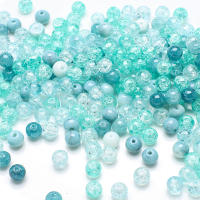 100Pcs 8mm Perlas De Vidrio Cristal Mixed Con Rotura Natural Para Hacer Joyería DIY Pulseras Collares Accesorios De Manualidades - details 4